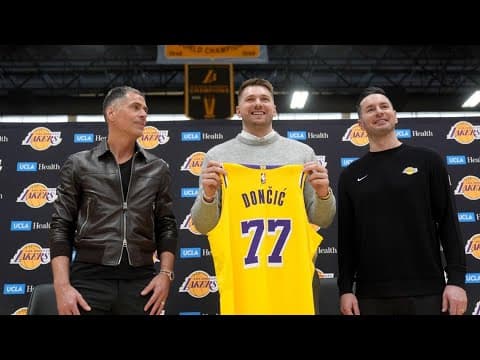 Luka Doncic full introductory press conference with the Los Angeles Lakers