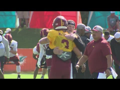 WATCH: Latest Commanders lineup ahead of preseason game against the Dolphins