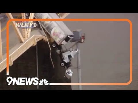 Driver Rescued from Truck Hanging Over Louisville Bridge