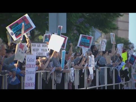 Rady Children's Hospital nurses on strike in San Diego