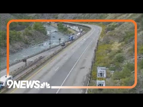 I-70 closed near Glenwood Canyon after semi crash