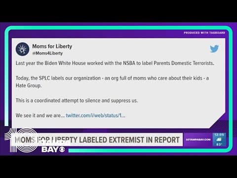 Southern Poverty Law Center labels Moms for Liberty as 'extremist' group