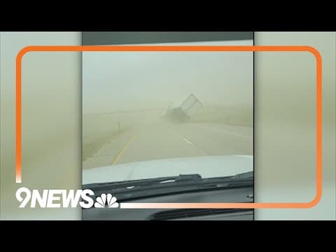Winds wreak havoc on peoples' property, flip semis in Colorado