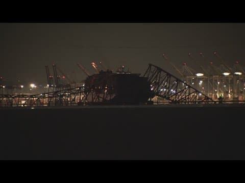Baltimore bridge collapse: Officials provide update on efforts to rescue people