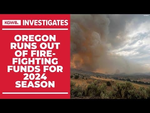 Oregon Department of Forestry out of money after unprecedented fire season