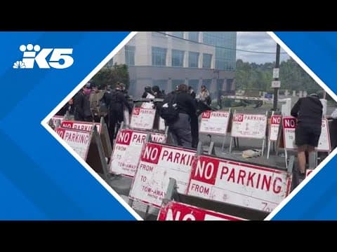 Tukwila police pepper-sprayed demonstrators outside DHS office