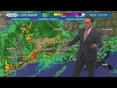 New Orleans weather: Severe weather expected in New Orleans area Monday night