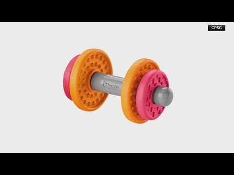 Fisher Price recalls dumbbell toy that's part of gift set