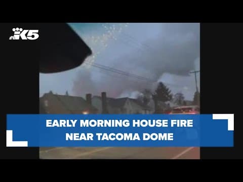 Early morning house fire in Tacoma