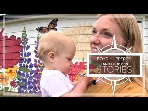 A day after her husband's funeral, she learned she was pregnant. See how flowers helped her carry on