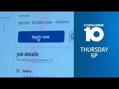 Thursday at 6 p.m.: How to spot a job scam, what to watch out for