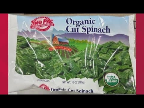 Bags of frozen spinach recalled for listeria concerns