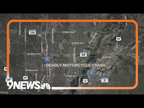 Man dies after motorcycle crash in Thornton