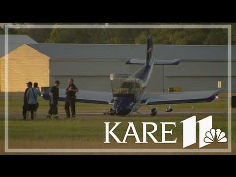 Pilot treated for minor injuries after 'hard landing' at Crystal airport Sunday