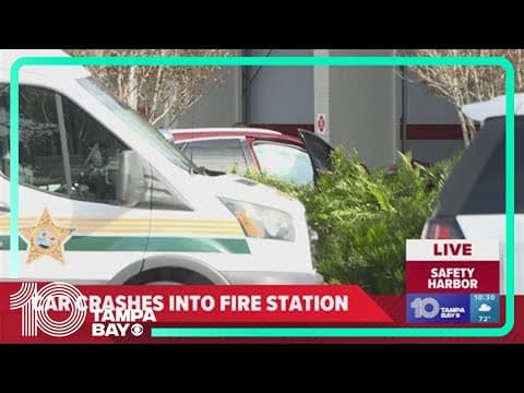 Car crashes into Safety Harbor fire station