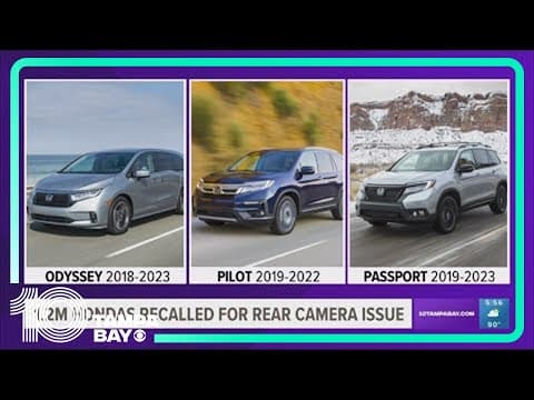 Honda recalls nearly 1.2 million vehicles over rear camera issue