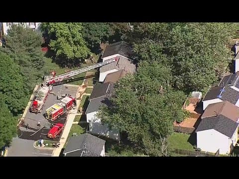 2 alarm townhouse fire in Germantown