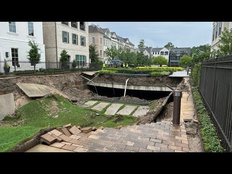 Massive sinkhole in west Houston forces nearby homes to be evacuated