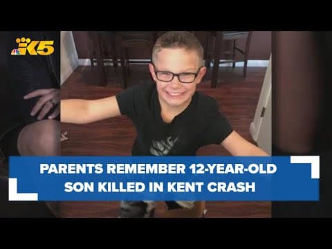 'A heart of gold': Parents remember 12-year-old son killed in Kent crash