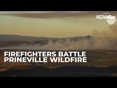 Firefighters work to contain Highland Fire south of Prineville as temperatures rise