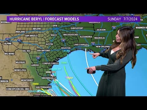 Hurricane Beryl tracker: Latest path, spaghetti models, Texas forecast