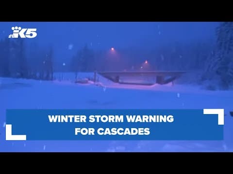 Winter Storm Warning for Cascades; rain/snow mix possible in north Sound