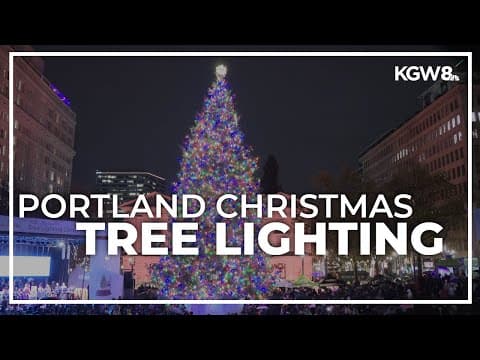 Portland Christmas tree lighting ceremony