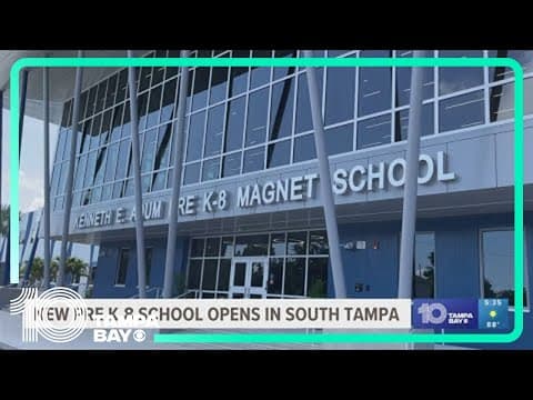 A new Pre K-8 magnet school opens in South Tampa