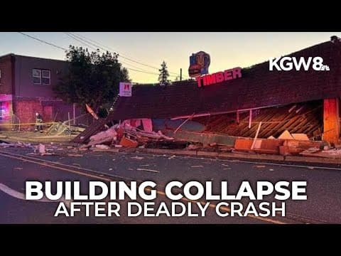 Person dies after car crashes into bar, causing partial roof collapse off Highway 212