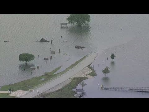 Two Texas parks are closed Monday due to flooding
