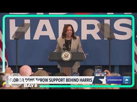 Florida Democrats show support for Vice President Harris