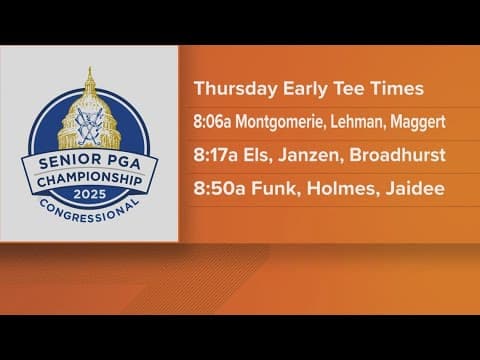 Senior PGA championship swings into action!