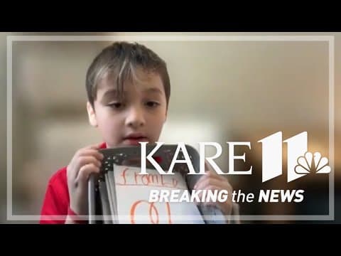 One last thing: 8-year-old encourages class to make cards for kids in California