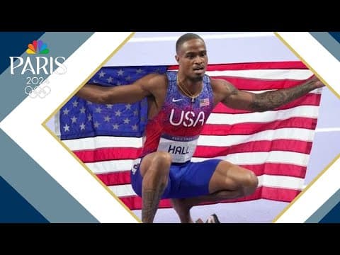 Quincy Hall's incredible come-from-behind finish in men's 400-meter final captured in photos