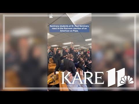 Conclave or NFL Draft? Watch young priests' enthusiastic reaction to the new Pope