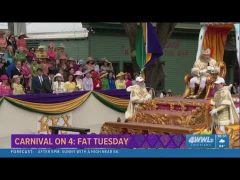Mardi Gras Live Coverage 10AM: Rex Rolls on Fat Tuesday