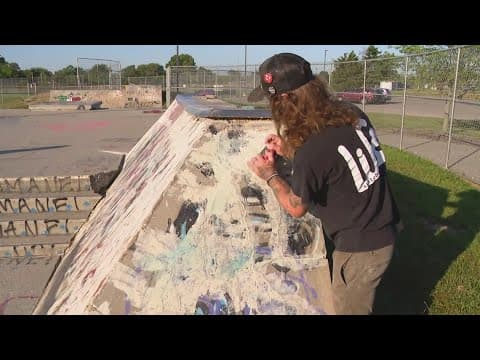 Artists and skaters come together to clean up Lawrence skate park I IN Lawrence