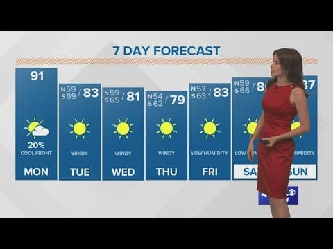 Pleasant, breezy fall weather is almost here