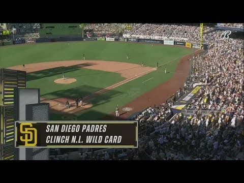 San Diego Padres clinch spot in postseason