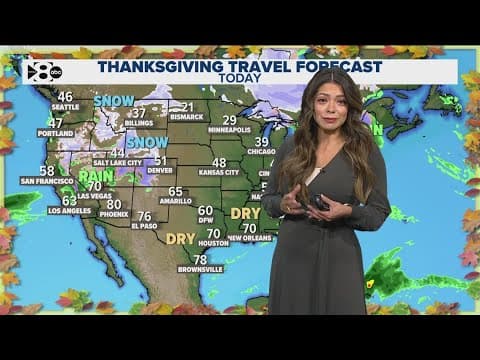 Here's how weather could impact your Thanksgiving travel plans