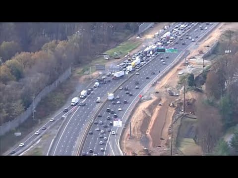 TRAFFIC ALERT: Northbound lanes shut down on I-495 in Fairfax County