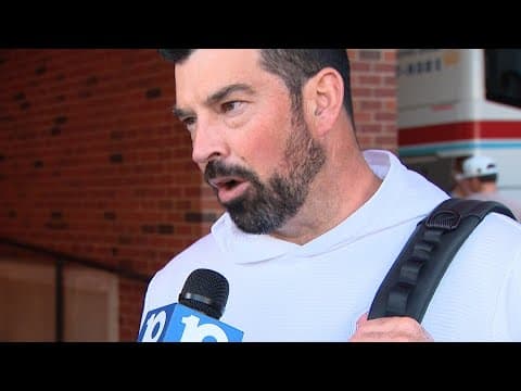 Ohio State head coach Ryan Day discusses victory against Illinois