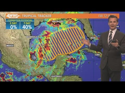 Friday 12 pm Tropical Update: NHC still watching Gulf for development next week