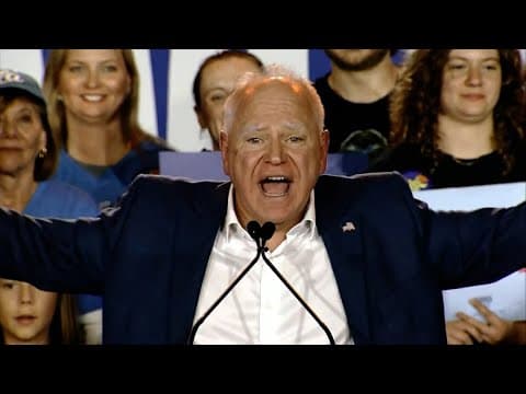 Tim Walz full speech at campaign event in Asheville, NC (Oct. 30, 2024)