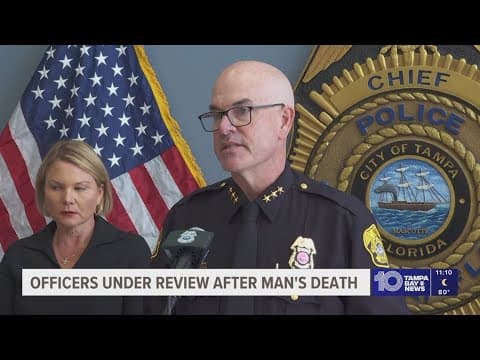 Tampa police officers under administrative review following the death of man hit by car