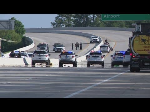 HCSO: Deputy hospitalized after crash possibly caused by motorcyclists on Hardy Toll Road