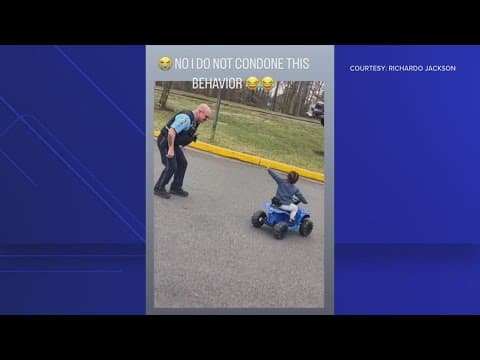Viral Moment: Toddler's playful encounter with officer lights up the internet