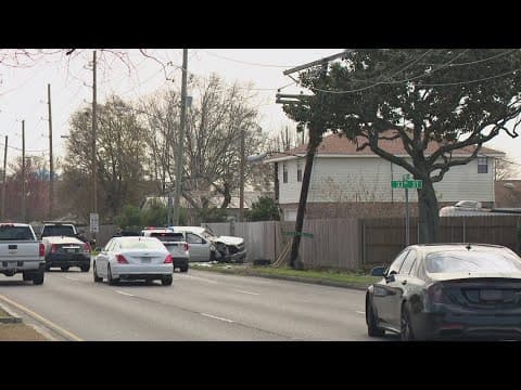 Power restored after crash in Metairie