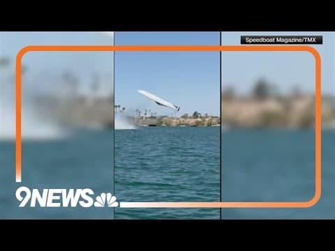 Boat flips through the air while trying to set speed record
