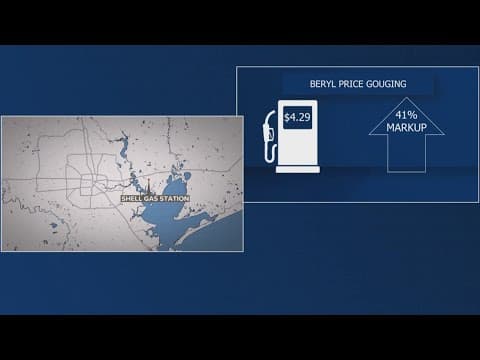 Houston-area gas stations accused of price gouging after Hurricane Beryl sued by Harris County